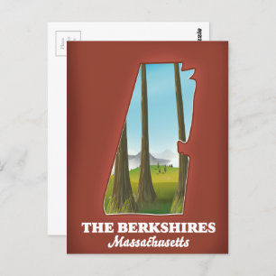 De kaart van Berkshires Massachusetts