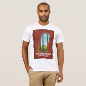 De kaart van Berkshires Massachusetts T-shirt (Voorkant volledig)
