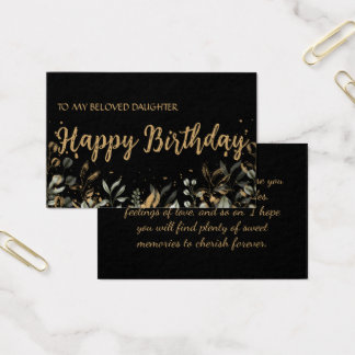 De Kaart van Birthday Greeting Elegant Black en Go