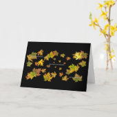 De kaart van bladeren (Gele Bloem)