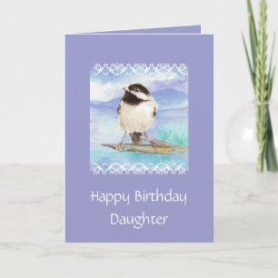 De Kaart van Chickadee van de Verjaardag van de