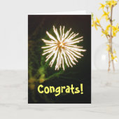 De kaart van Congrats (Gele Bloem)