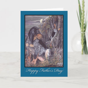 De Kaart van Coonhound Vaderdag van Bluetick