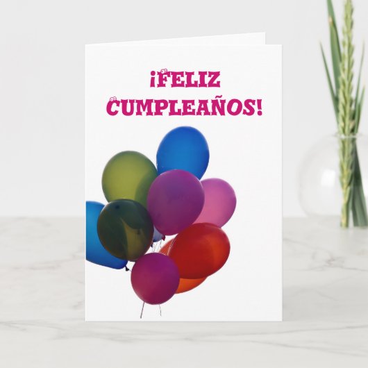 De kaart van Cumpleanos van Feliz (Voorkant)