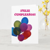 De kaart van Cumpleanos van Feliz (Gele Bloem)