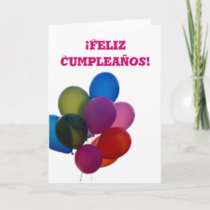 De kaart van Cumpleanos van Feliz