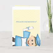 De Kaart van de Afstuderen van de Jongen van de (Achterkant)