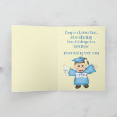 De Kaart van de Afstuderen van de Jongen van de (Binnen)