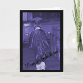 De Kaart van de Afstuderen van het man (Voorkant)