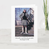 De Kaart van de Afstuderen van het Stof van het (Voorkant)