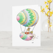 De Kaart van de Ballon van de Hete Lucht van het (Gele Bloem)