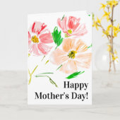 De Kaart van de Bloemen van de Waterverf van de Mo (Gele Bloem)