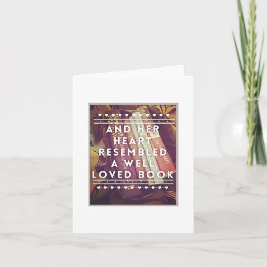 De Kaart van de Boekenliefhebber - Blank Inside (Voorkant)