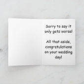 De kaart van de BRUIDEGOM EN van het huwelijk van (Binnen)