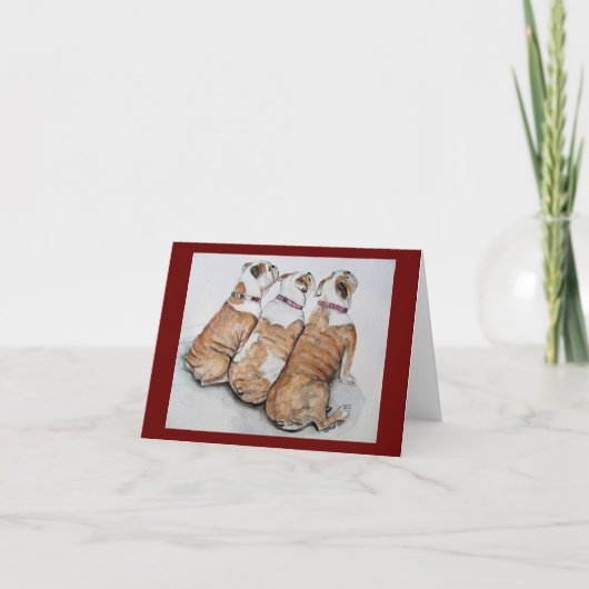 de kaart van de buldoggennota (Voorkant)