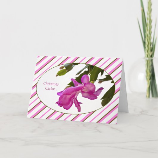 De Kaart van de Cactus van Kerstmis (Voorkant)