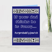 De Kaart van de Chanoeka van de papa (Voorkant)