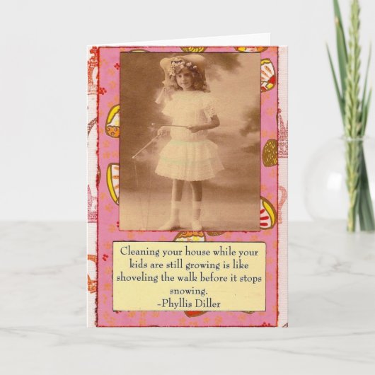 De Kaart van de Collage van het Citaat van Diller (Voorkant)