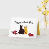 De Kaart van de Dag van de kleurrijke Vaders van (Gele Bloem)