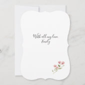 De kaart van de Dag van de Valentijn van de waterv (Achterkant)