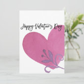 De kaart van de Dag van de Valentijn van de waterv (Staand voorkant)