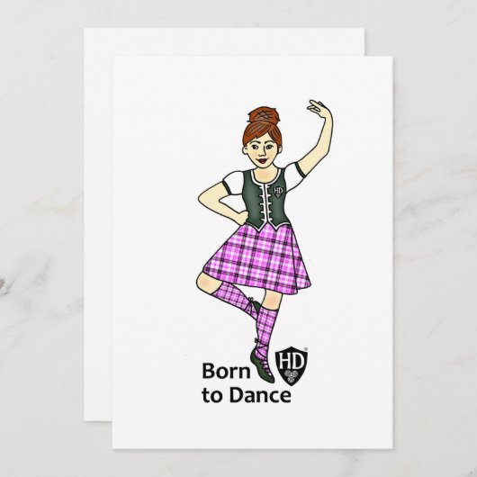 De Kaart van de Danser van het hoogland (Voorkant / Achterkant)