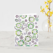 De kaart van de de krabbelnota van de bloem (Gele Bloem)