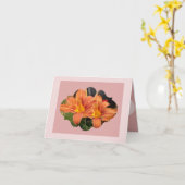 De kaart van de de lelienota van de dag (Gele Bloem)