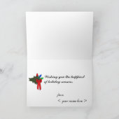 De kaart van de de lichtenvakantie van Kerstmis (Binnen)