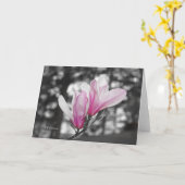 De kaart van de de tulpenmagnolia van Colorized (Gele Bloem)