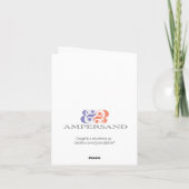 De kaart van de de vleugelsnota van de engel (Achterkant)