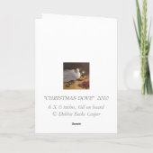 De Kaart van de Duif van Kerstmis (Achterkant)