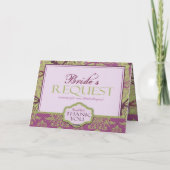 De Kaart van de Flirt TY van de Kussen van de (Achterkant)