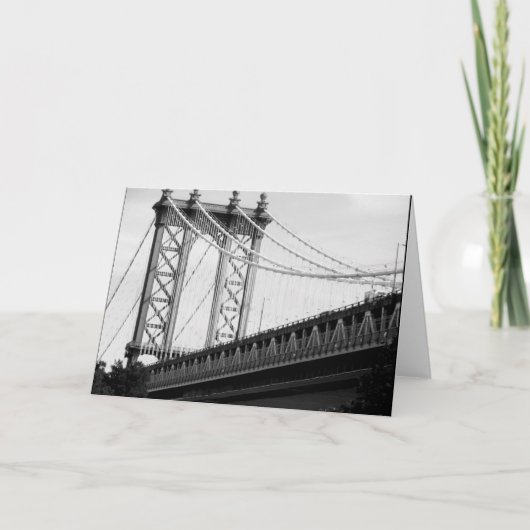 De Kaart van de Foto van de Brug van Brooklyn (Voorkant)