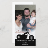 De Kaart van de Foto van de Motorfiets van de (Voorkant / Achterkant)