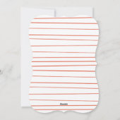 De Kaart van de Foto van de Vakantie van de liefde (Achterkant)