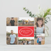 De Kaart van de Foto van de Vakantie van de vrede (Staand voorkant)