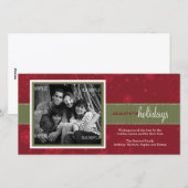 De Kaart van de Foto van de Vakantie van het Lint (Voorkant / Achterkant)