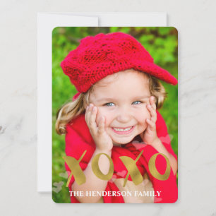 De Kaart van de Foto van de Valentijnsdag XOXO