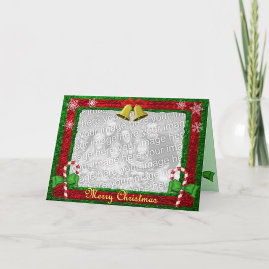 De Kaart van de Foto van Kerstmis (Voorkant)