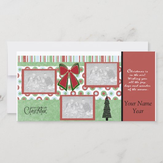 De Kaart van de Foto van Kerstmis (Voorkant)