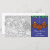 De Kaart van de Foto van Kerstmis van het (Voorkant / Achterkant)