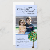 De Kaart van de Foto van Rosh Hashanah van de Boom (Voorkant / Achterkant)