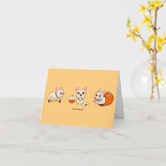 De Kaart van de Frenchie Note (Gele Bloem)