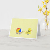 De Kaart van de Gelukwensen .duck van de eend. (Gele Bloem)