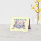 De Kaart van de Gift van het baby shower (Gele Bloem)