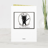 De Kaart van de Gift van het Meisje van Anime (Achterkant)