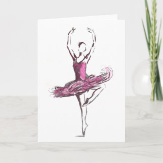 De Kaart van de Groeten van de ballerina