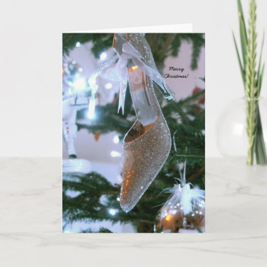 De Kaart van de Groeten van de Schoen van Kerstmis (Voorkant)