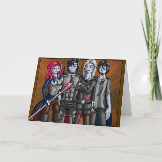 De kaart van de Groeten van vampieren (Voorkant)